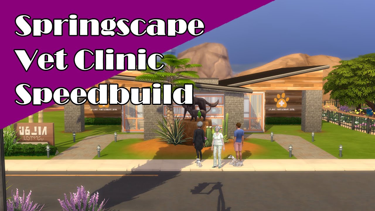 Springscape Vet Clinic - Sims 4 Speedbuild