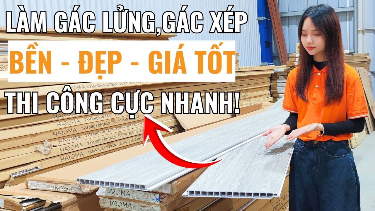 Review chi tiết sàn chịu lực làm gác lửng gác xép cơi nới nhà | Sàn nhựa chịu lực | Haroma