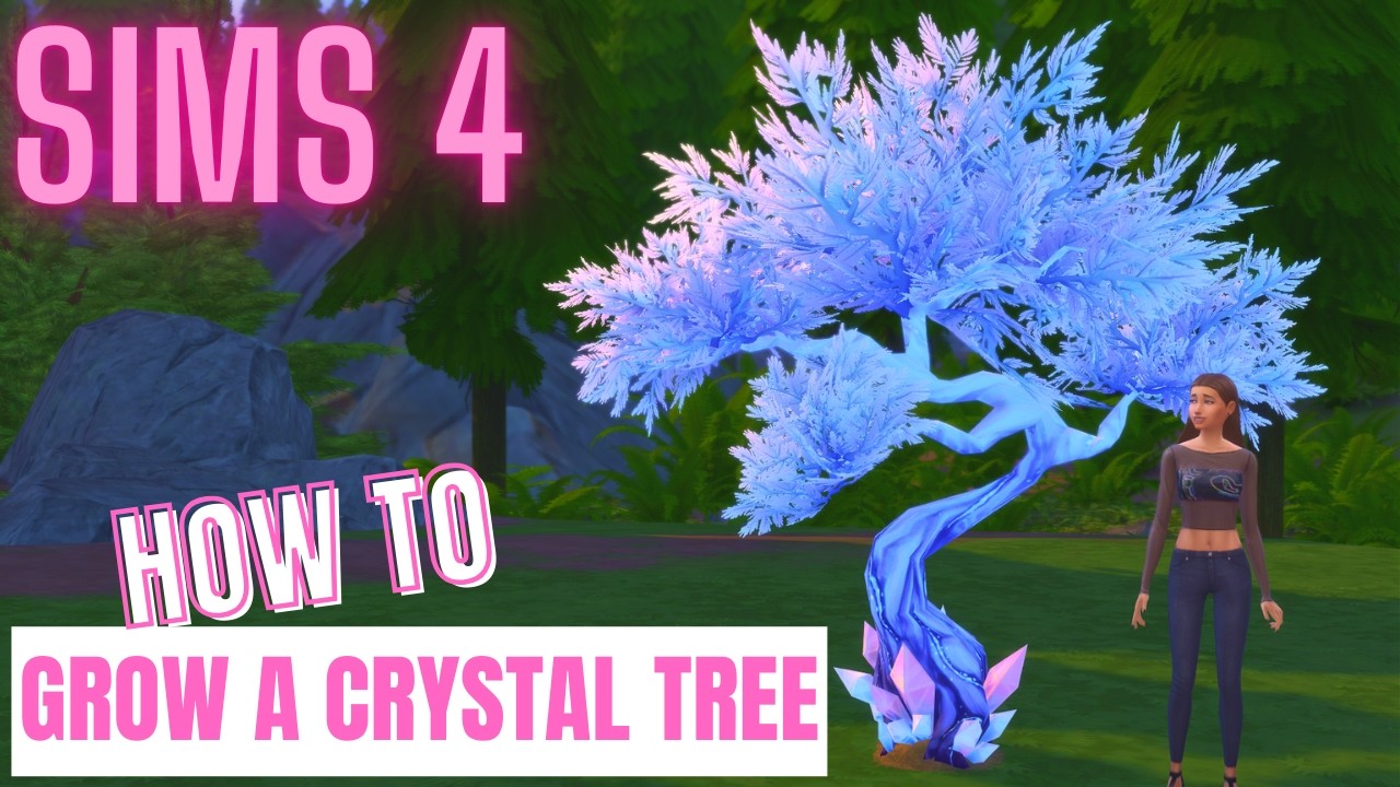 Sims - 4. Как вырастить хрустальное дерево. *Требуется дополнение Crystal Creations*