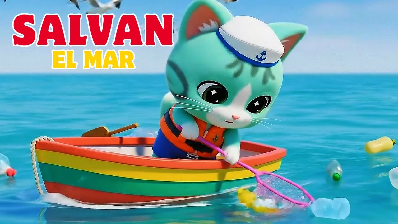 Canción Infantil | Compilación de Videos 🌊 ¡ABC Animales Salvan el Mar! ¡No tires basura!