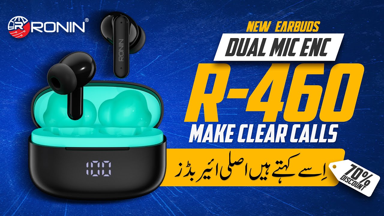 Ronin R460 Dual Modes ENC True Wireless Earbuds | Make Clear Calls