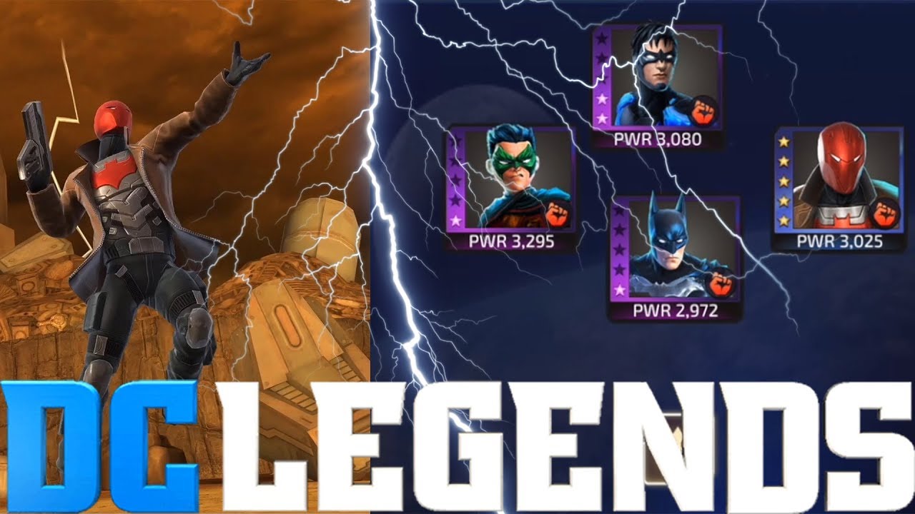 EPIC Bat Family Gameplay! Nightwing, Batman, Red Hood + Robin - DC Legends Gameplay