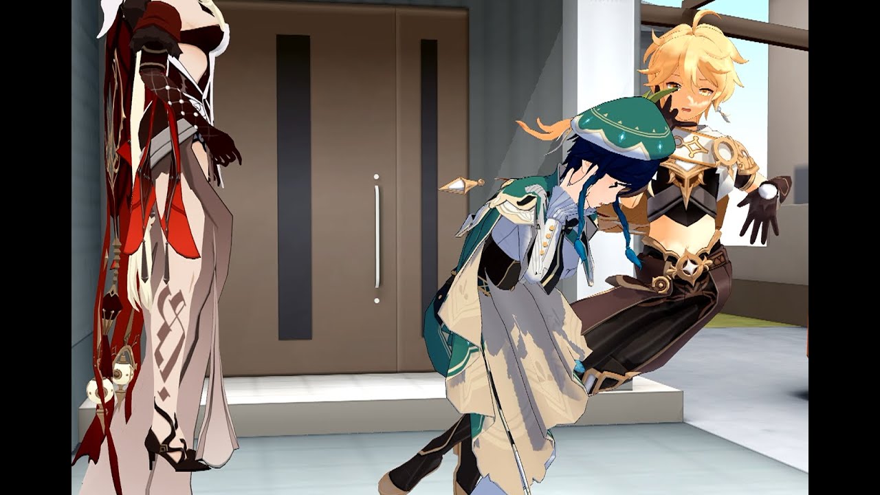 that didn't go too well ꒰MMD┊Genshin impact.... if you'd call it that꒱