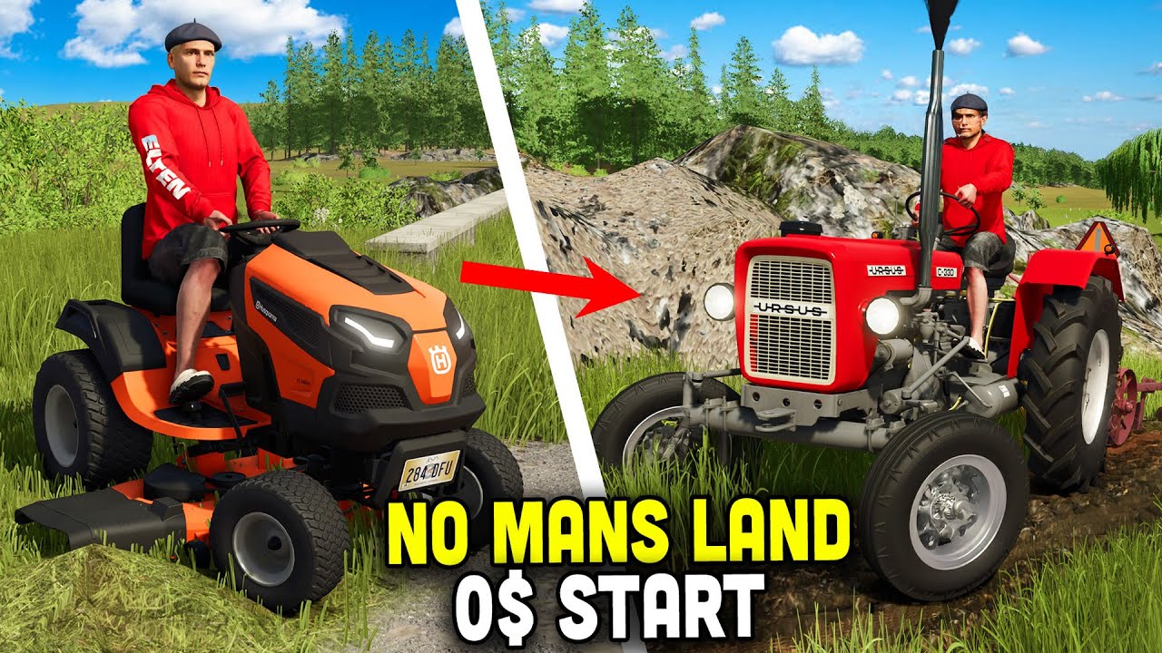 $0 START on No Man’s Land 🔴LIVE🔴 BUILDING an EMPIRE 🚜