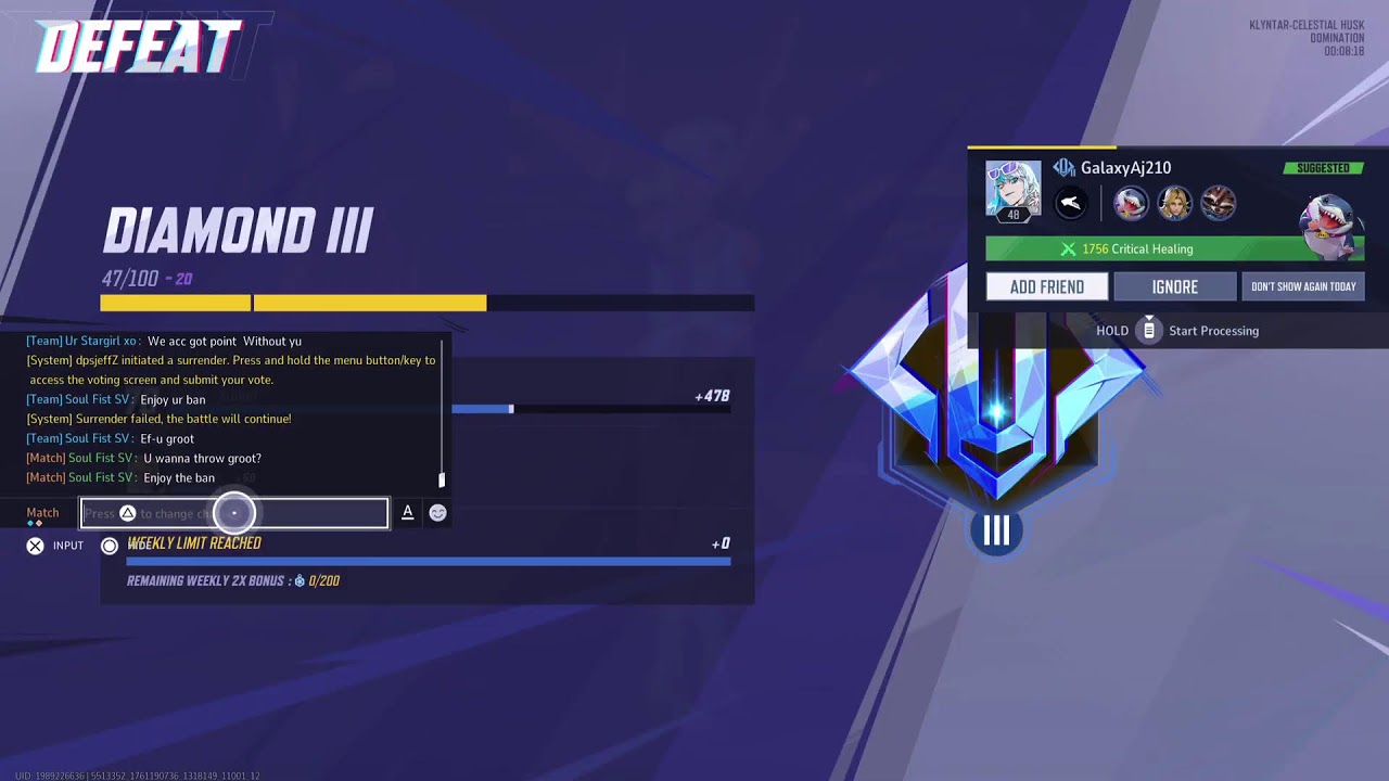 MARVEL RIVALS DIAMOND LOBBIES