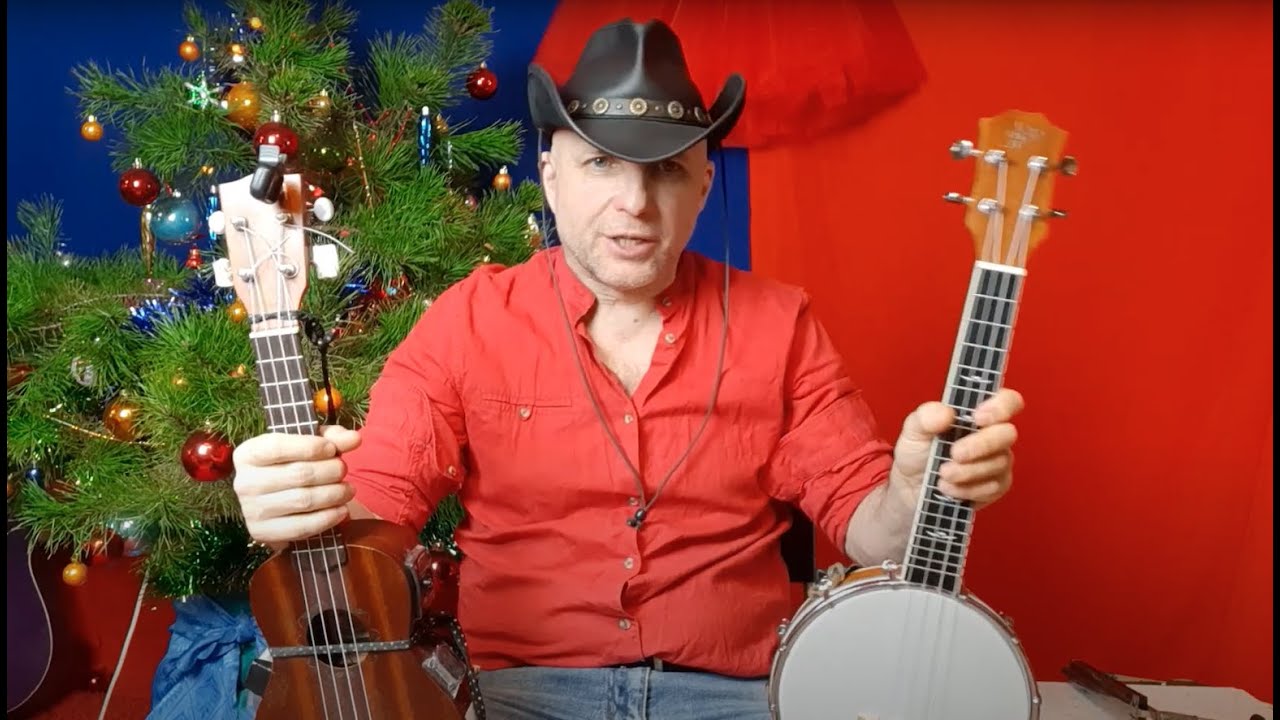 Loudness comparison of ukulele and banjolele. Сравнение громкости звучания укулеле и банджолеле.
