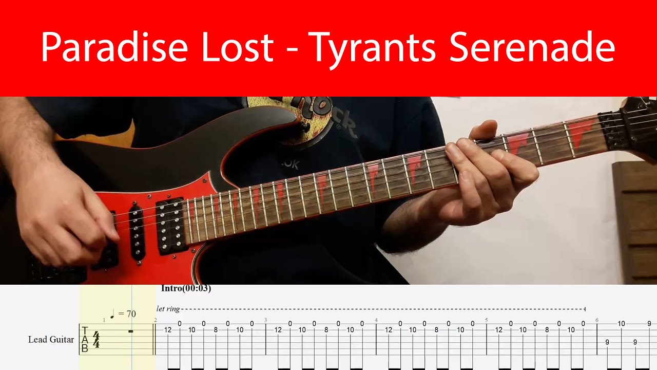 Paradise Lost - Tyrants Serenade Guitar Cover With Tabs(Best Song Of 2025)
