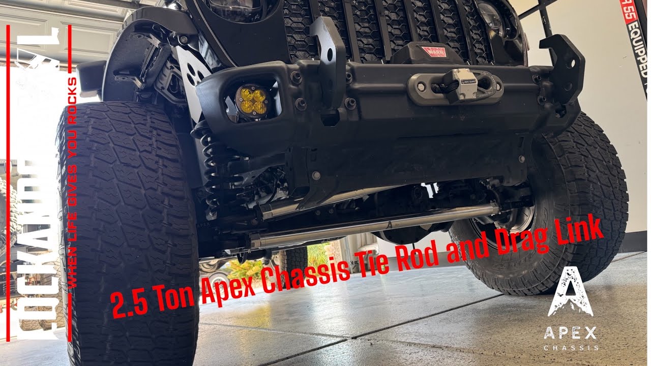 Apex Chassis 2.5 Ton Polished Aluminum Tie Rod and Drag Link install
