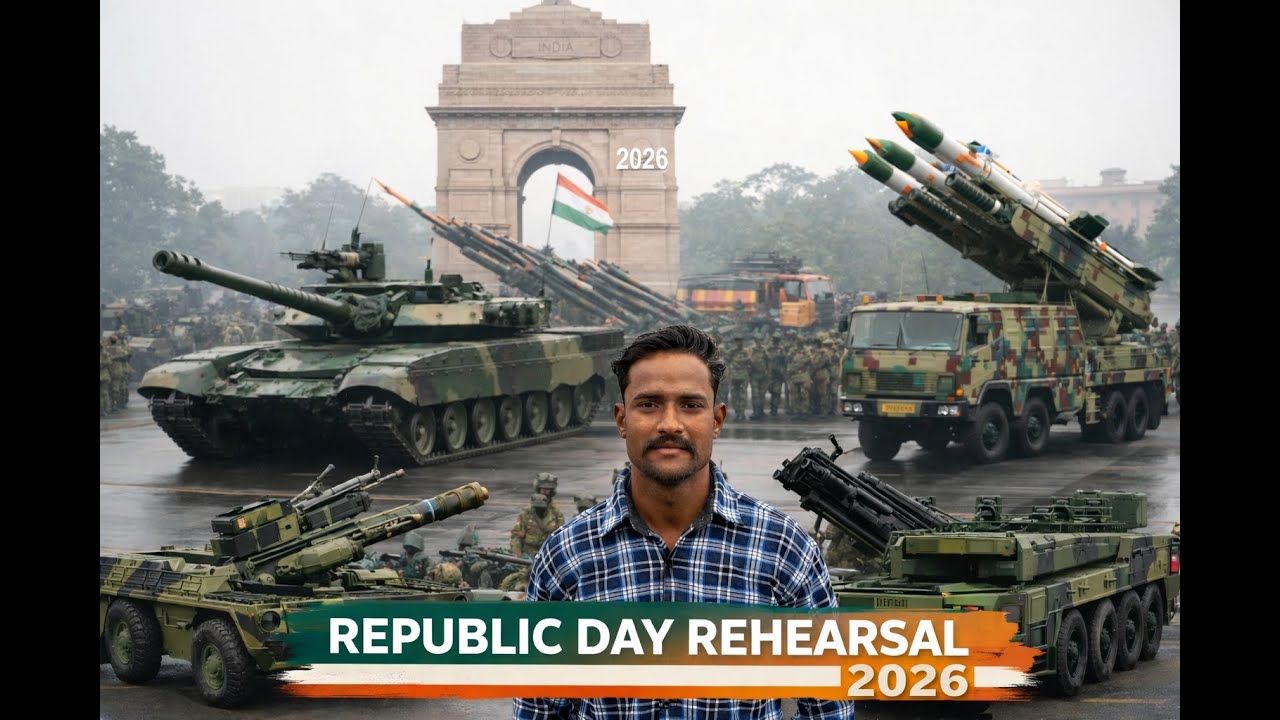 Republic Day Rehearsal 2026 🇮🇳 | India Gate Par Army Power 💪 Republic Day Rehearsal 2026