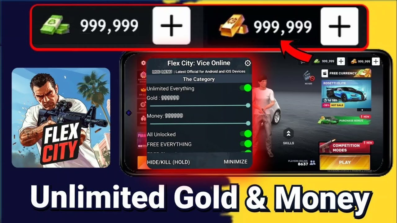 Vice Online Flex City Mod Apk 1.4.5 VIP Unlimited Money - Mod Menu 1.4.5 Android-iOS PC Hack 2025