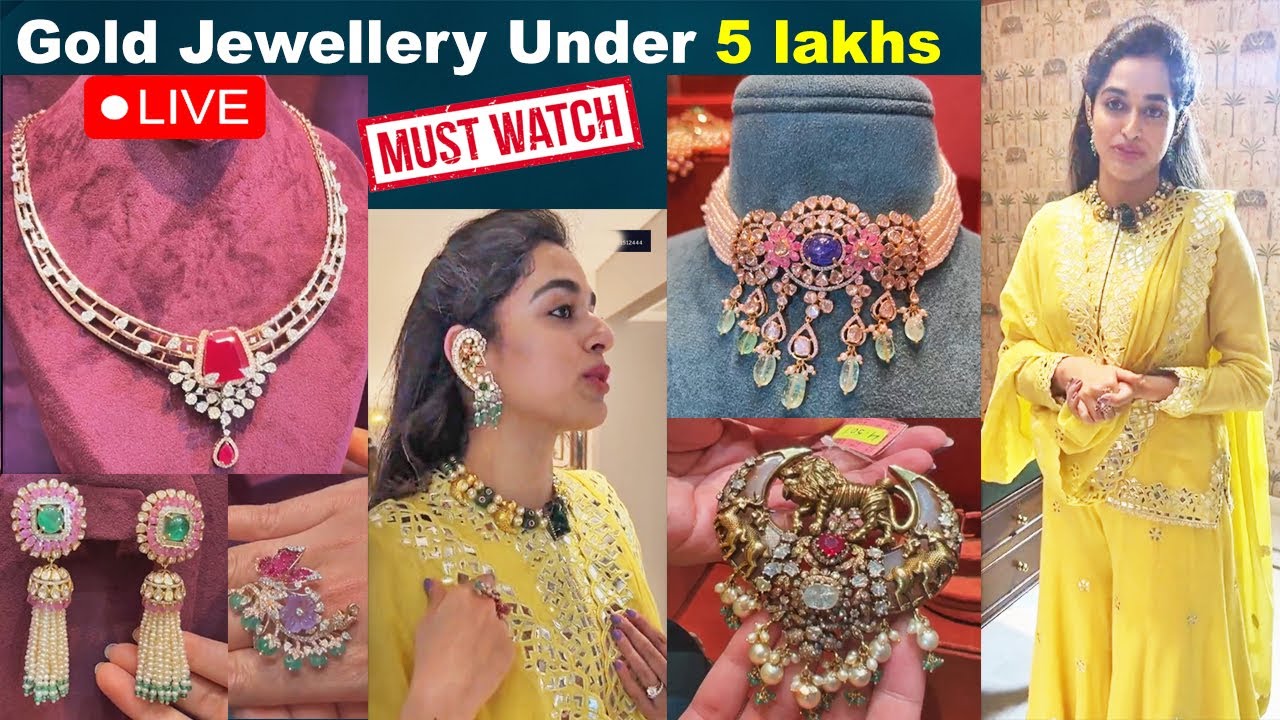 Gold Jewellery Under 5 LAKHS | Vasundhara Diamond Roof | @Bride Essentials #shaakuntalam #samantha