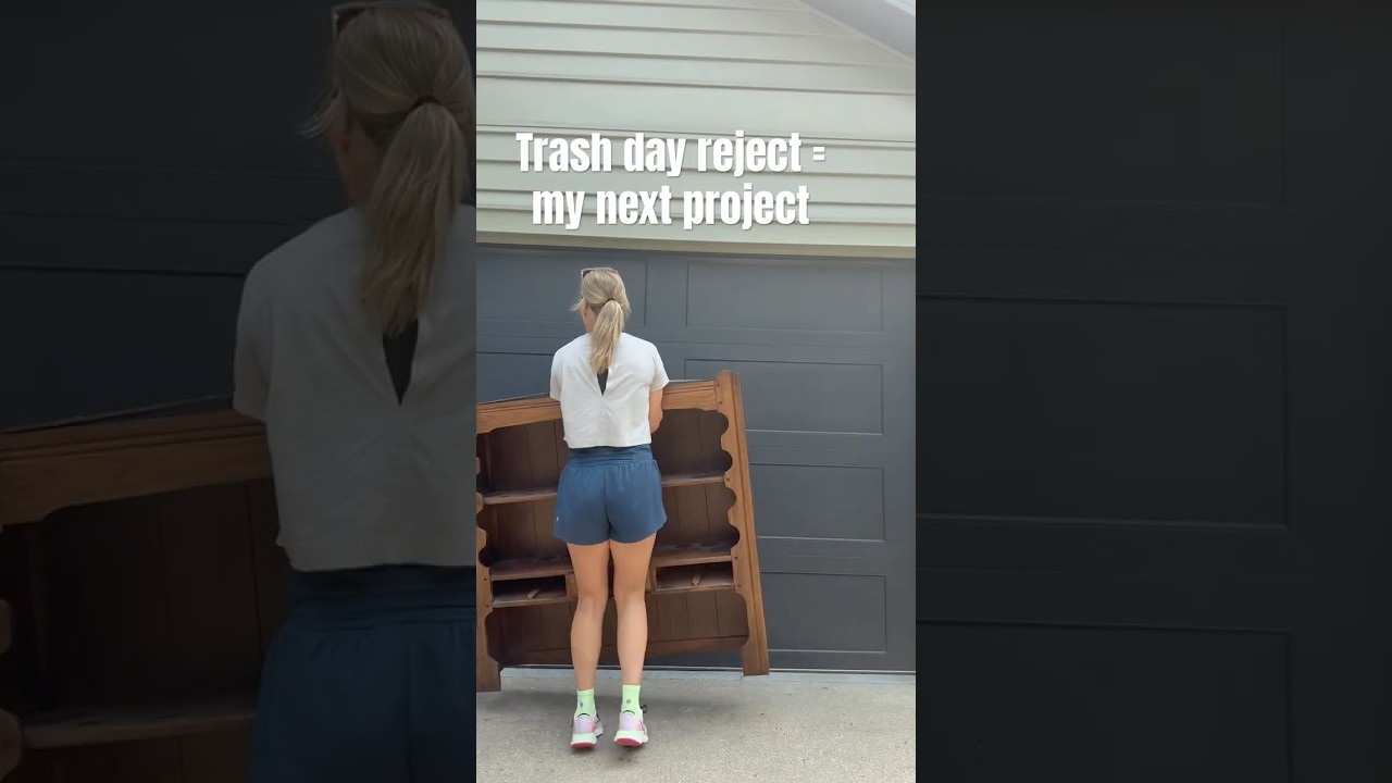 Watch me transform this trash day reject - Hutch Top Makeover