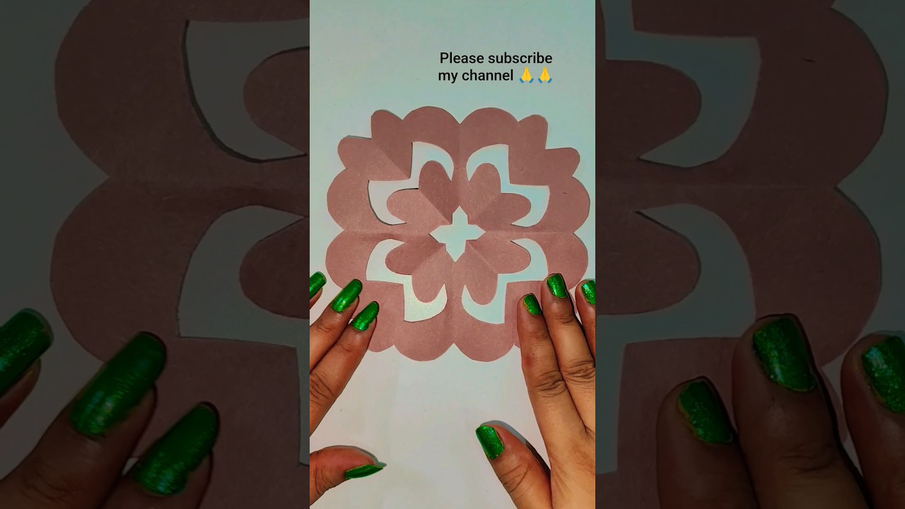 craft paper design cutting ✂️✂️ #kids #crafts #craftideas #shoets🙏