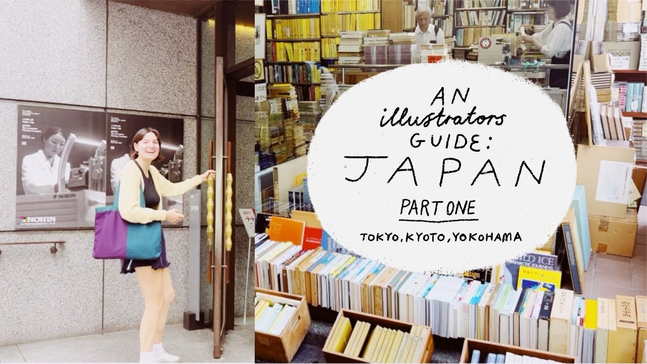 Part 1: Illustrator in Japan vlog! Galleries, museums, bookstores, exploring Tokyo, Kyoto & Yokohama