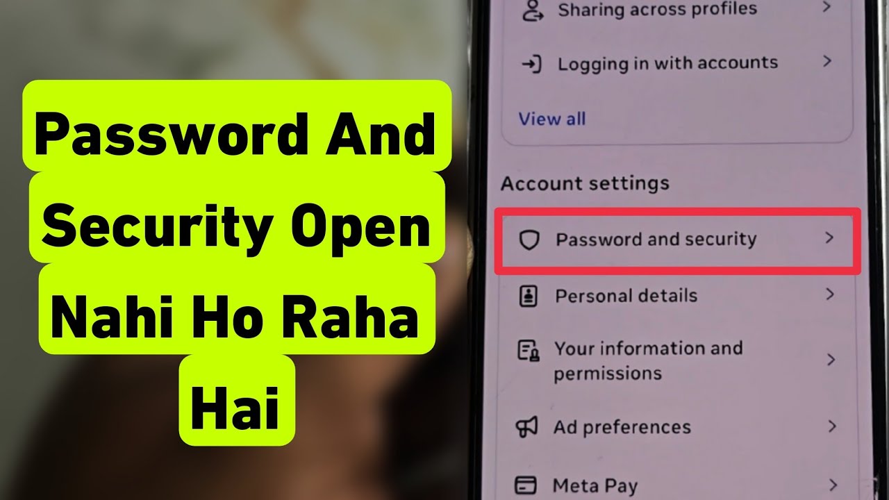 Facebook Me Password And Security Open Nahi Ho Raha Hai | Facebook Password And Security Problem