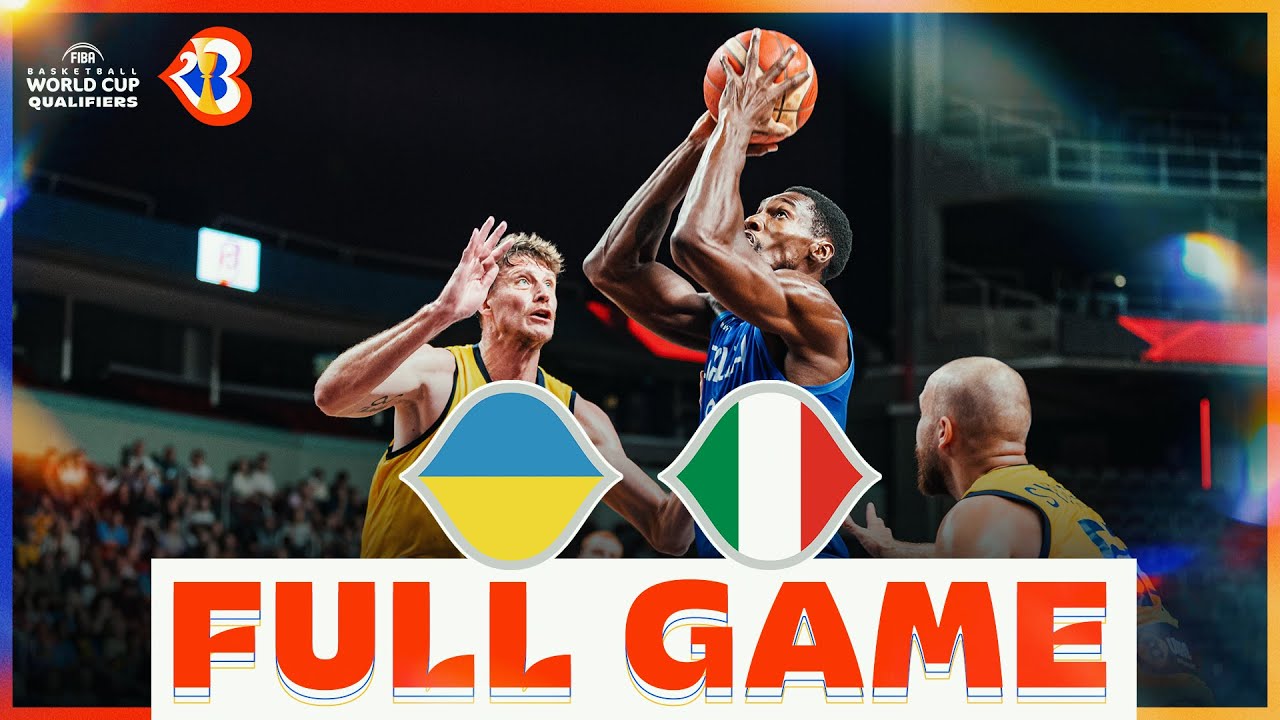 Ukraine v Italy | Basketball Full Game - #FIBAWC 2023 Qualifiers