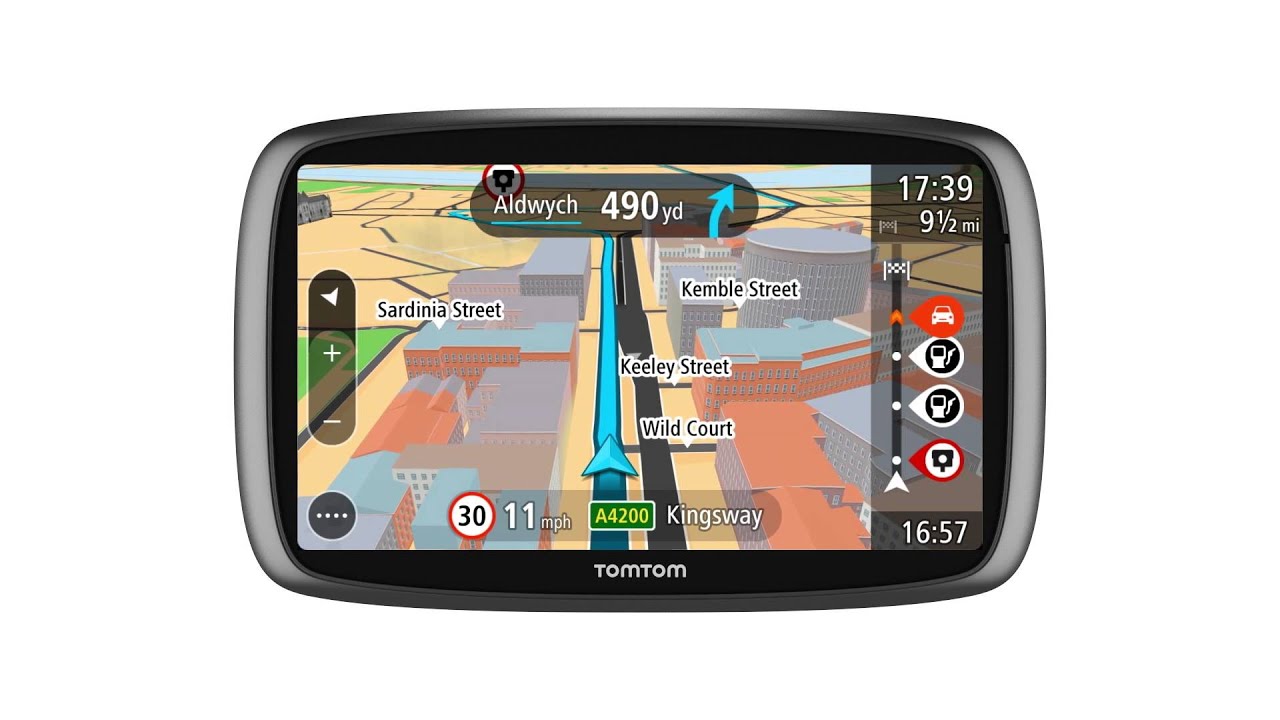 TomTom GO: Driving with the guidance view