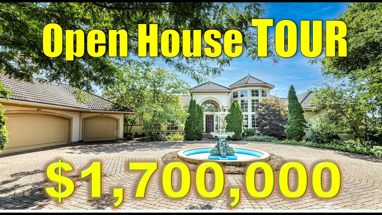 TOUR of this Magnificent Luxury Home! $1,700,000. Open House Tour.  Kansas City area in Olathe, KS.