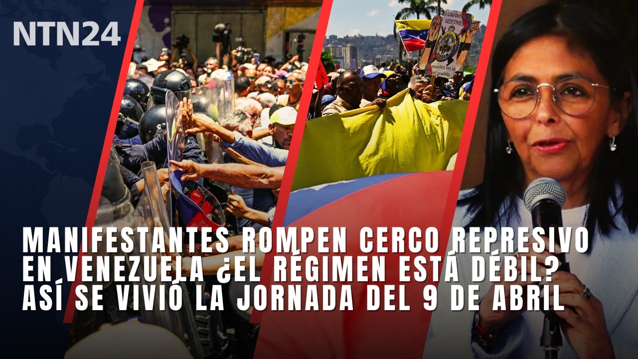 Manifestantes rompen cerco represivo en Venezuela &iquest;el r&eacute;gimen est&aacute; d&eacute;bil? As&iacute; se vivi&oacute; la jornada