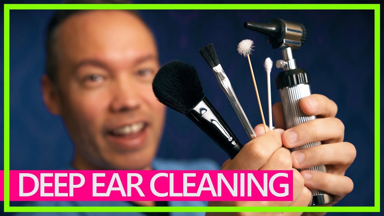 DEEP ASMR EAR CLEANING 👂 Otoscope, Japanese Ear Picks, Q-Tip, Brushing with Dr. Destiny (4K60)