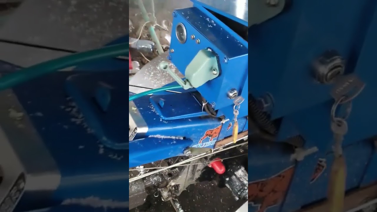 Запуск двигуна мотоблока Зубр 8 кінських сил зимой(електростартер)