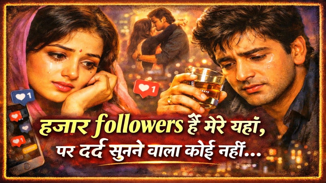 हजारों Followers हैं मेरे, पर दर्द सुनने वाला कोई नहीं | Very Emotional Hindi Sad Song 2026
