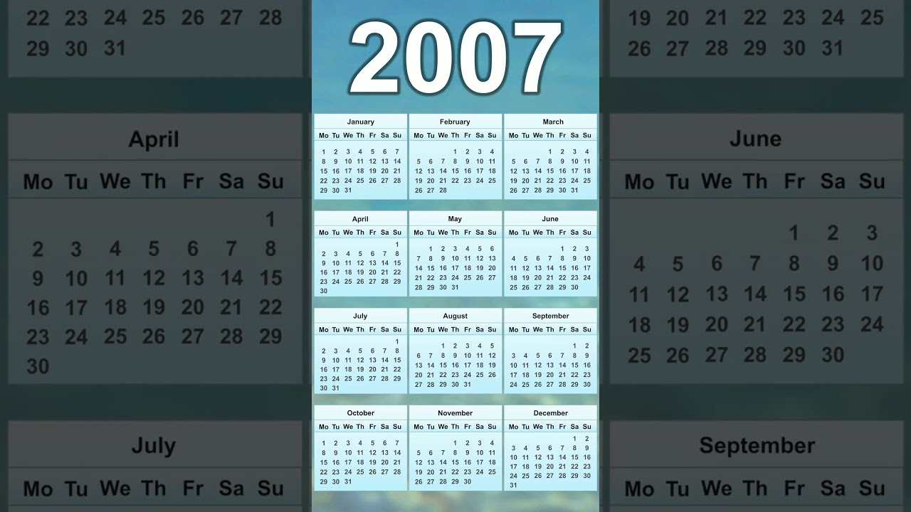 2007 Calendar