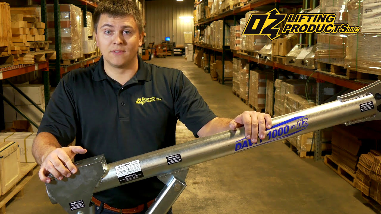 Davit 1000 Davit Crane Features - OZ Lifting Products
