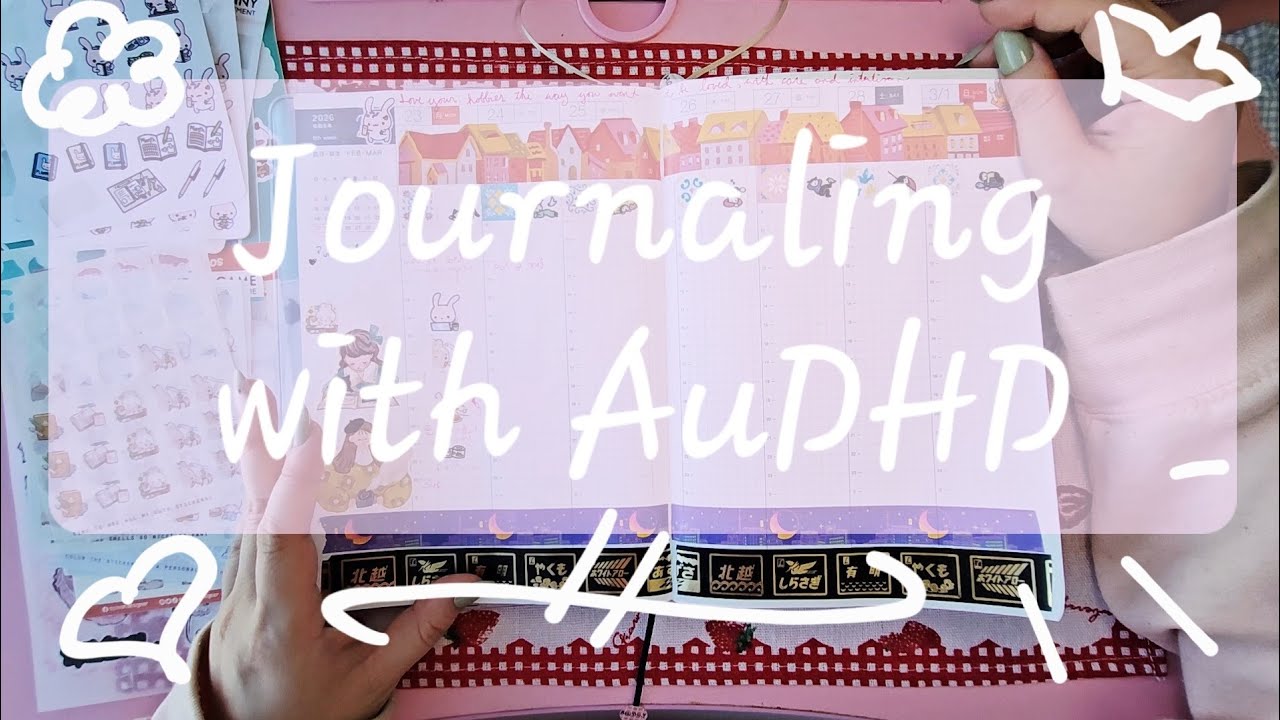 Journal with me | How I journal daily with audhd | Cozy chat with chill music