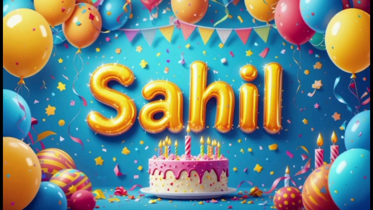 🎉 Happy Birthday Sahil 🎂 | Best Birthday Song | Special Happy Birthday Song for Sahil