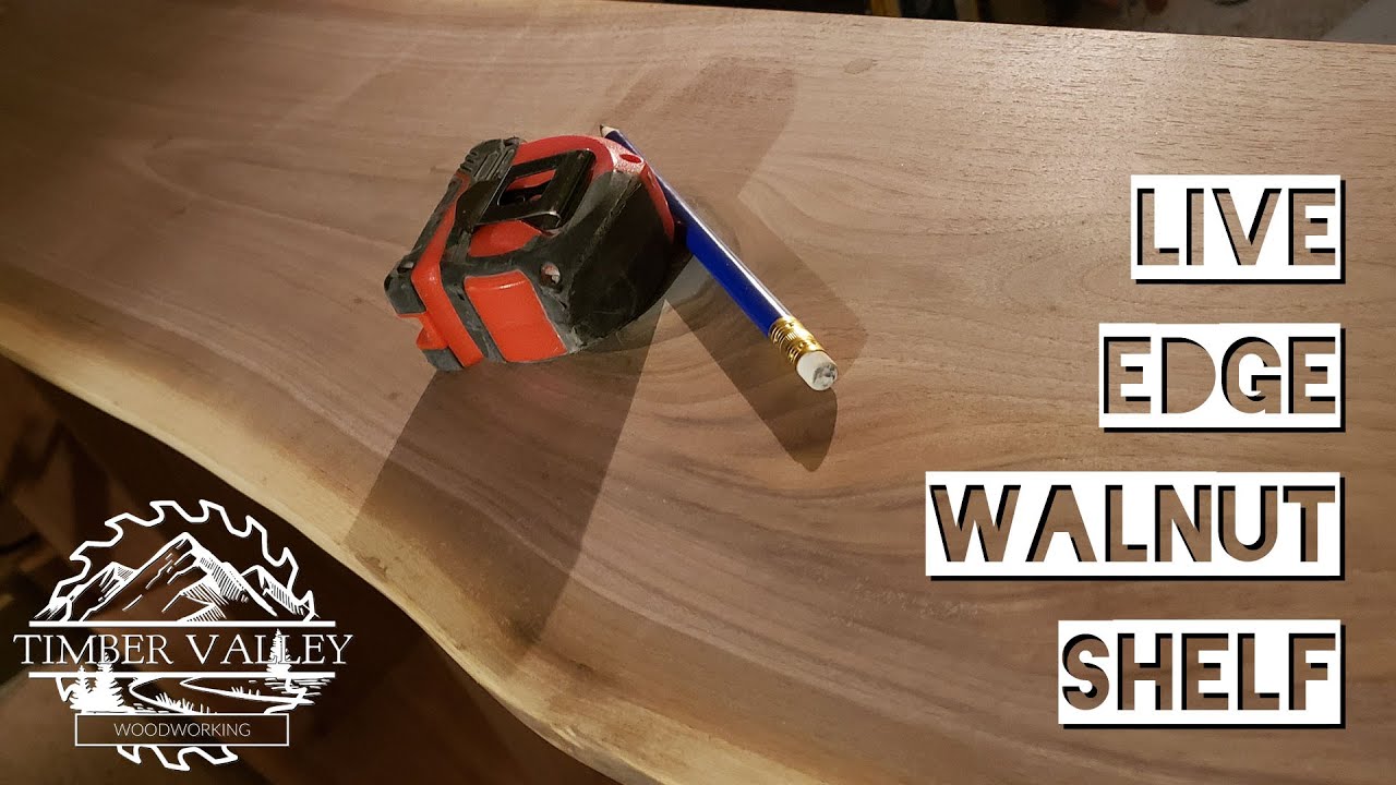 How to make a Live Edge Walnut Shelf