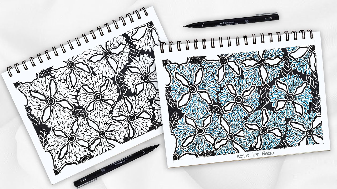 How To Draw Zentangle Patterns For Beginners  || Zentangle Patterns || Zen-Doodle || Mandala Art