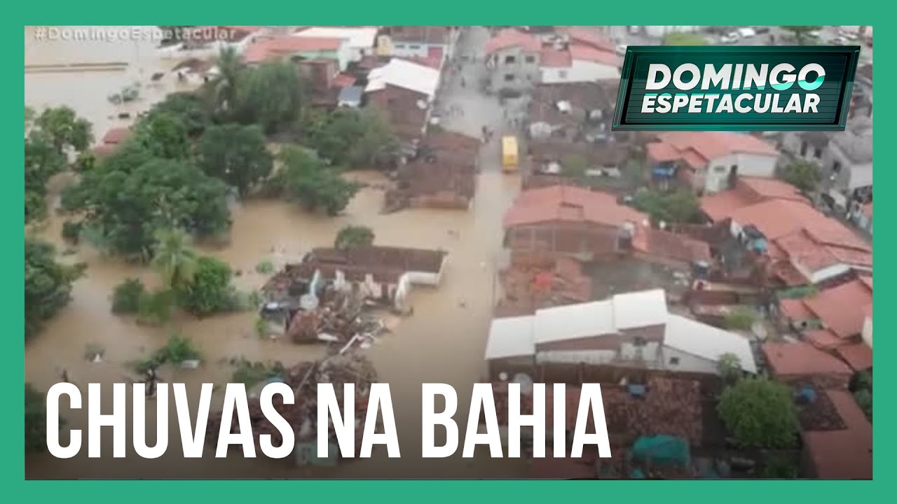 Domingo Espetacular mostra o drama das famílias atingidas pelas chuvas no sul da Bahia