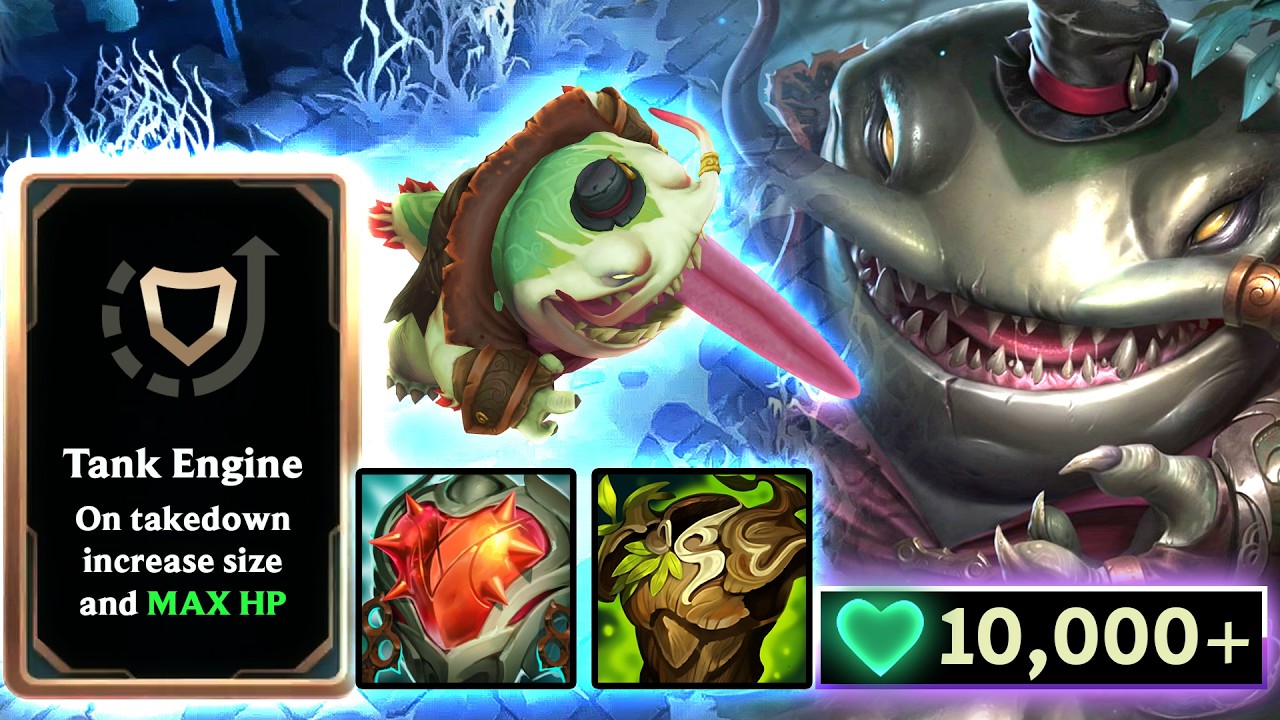 Tahm Kench but I'm BIG and INFINITELY GAIN HP! | League of Legends ARAM Mayhem