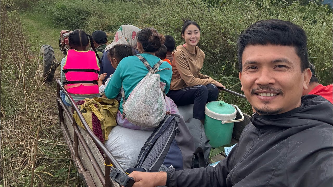 กลับเข้าบ้านเตรียมกลับประเทศไทยปิด ฤดูกาลเสร็จภารกิจของเขยลาวกับการทำนาปี 2568 ที่ประเทศลาว🇱🇦
