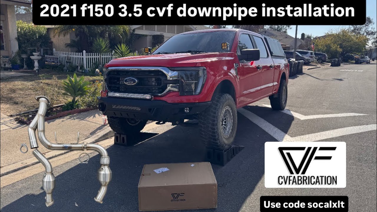 Установка выхлопных труб CVFabrication на мой 21 f150 3.5