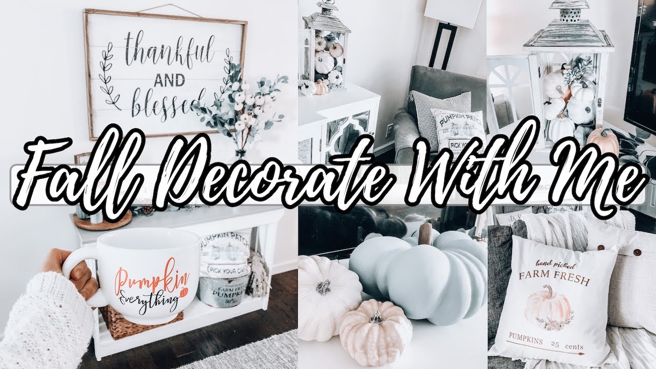 FALL DECORATING IDEAS 2020| LIVING ROOM + ENTRYWAY FALL DECOR| DECORATE WITH ME| EARLY FALL DECOR