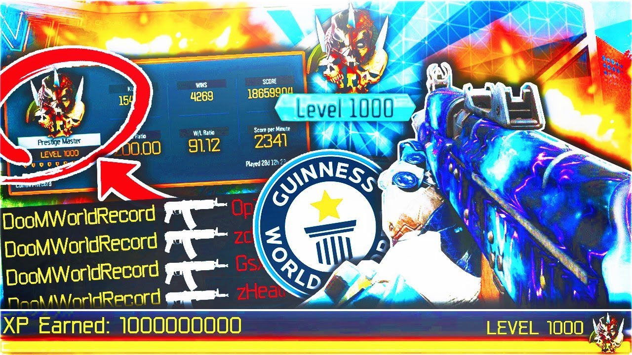 WORLD'S FASTEST LEVEL 1000 BLACK OPS 3! 200,000 XP PER MATCH! HOW TO PRESTIGE FAST BLACK OPS 3!