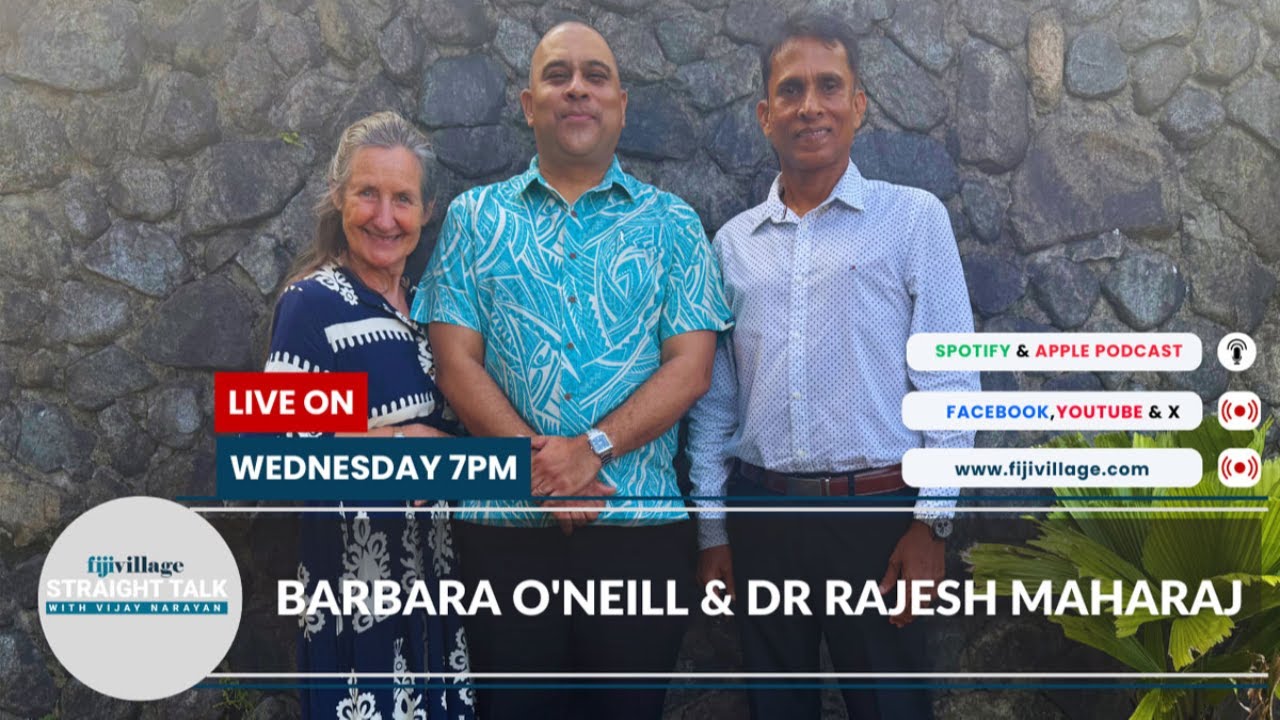Barbara O'Neill and Dr Rajesh Maharaj on fijivillage Straight Talk with Vijay Narayan