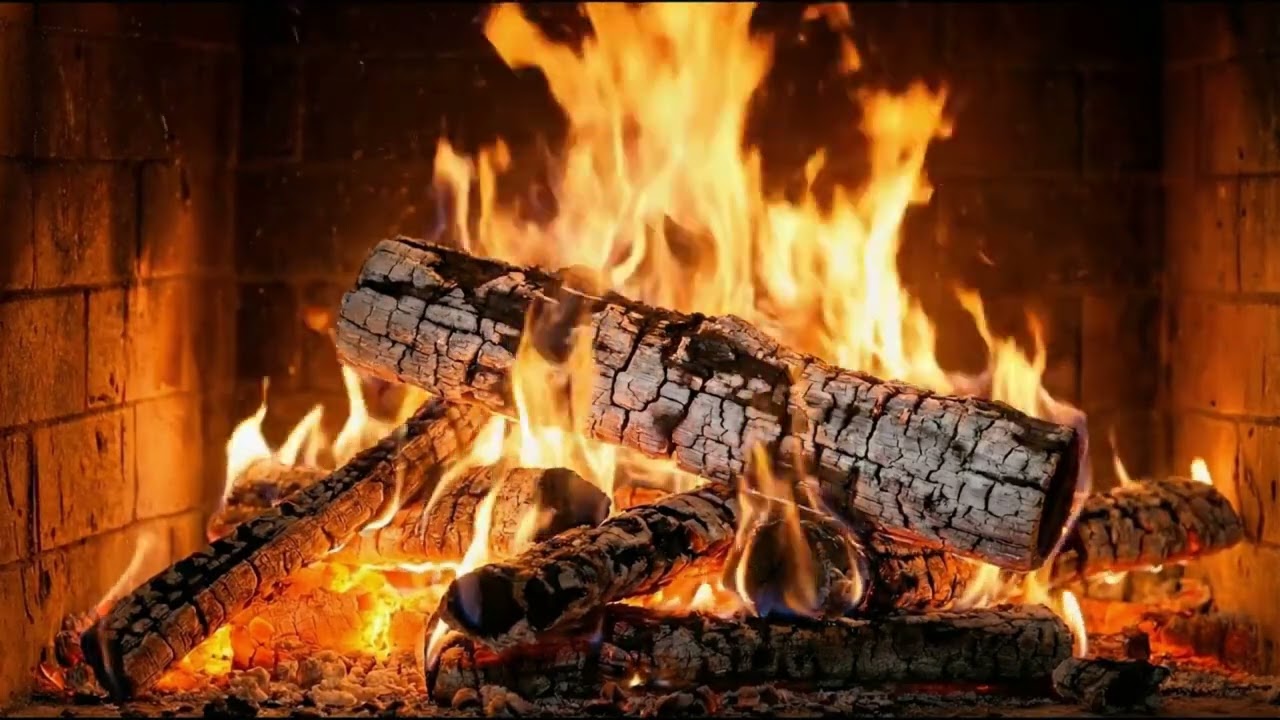 🔥 Cozy Fireplace Ambiance with Burning Logs and Crackling Fire Sounds for Better Sleep & Relaxation