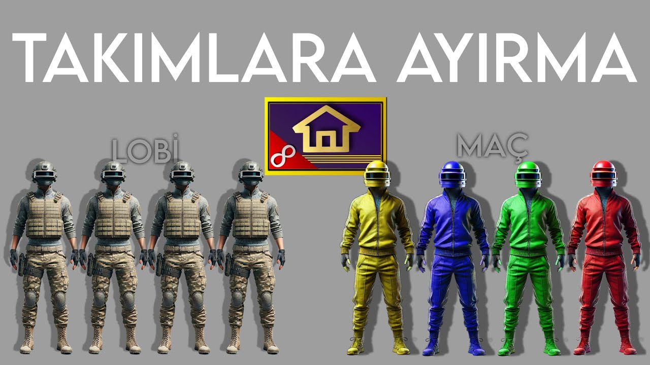 Pubg Mobile Wow Tasarım Dersi-41 [Lobiden giriş, takımlara ayırma,oyuncu eylemine yanıt cihazı]