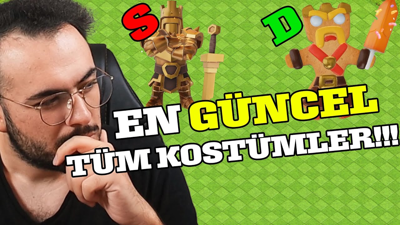 BU VİDEOYU İZLEMEDEN SKİN ALMA!!(TÜM KOSTÜMLER ANİMASYONLAR) (CLASH OF CLANS)