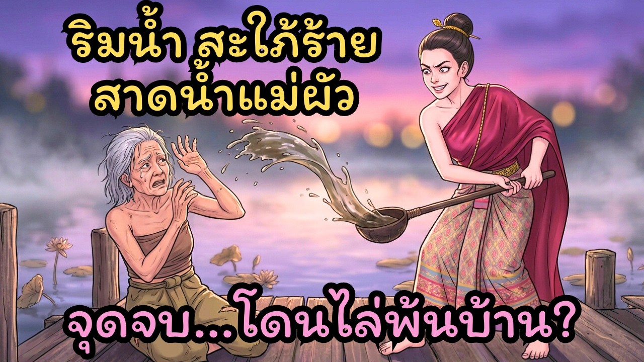 บาปหนา! ลูกสะใภ้ใจยักษ์สาดน้ำครำใส่แม่สามี สุดท้ายถูกผัวไล่ออกจากบ้าน