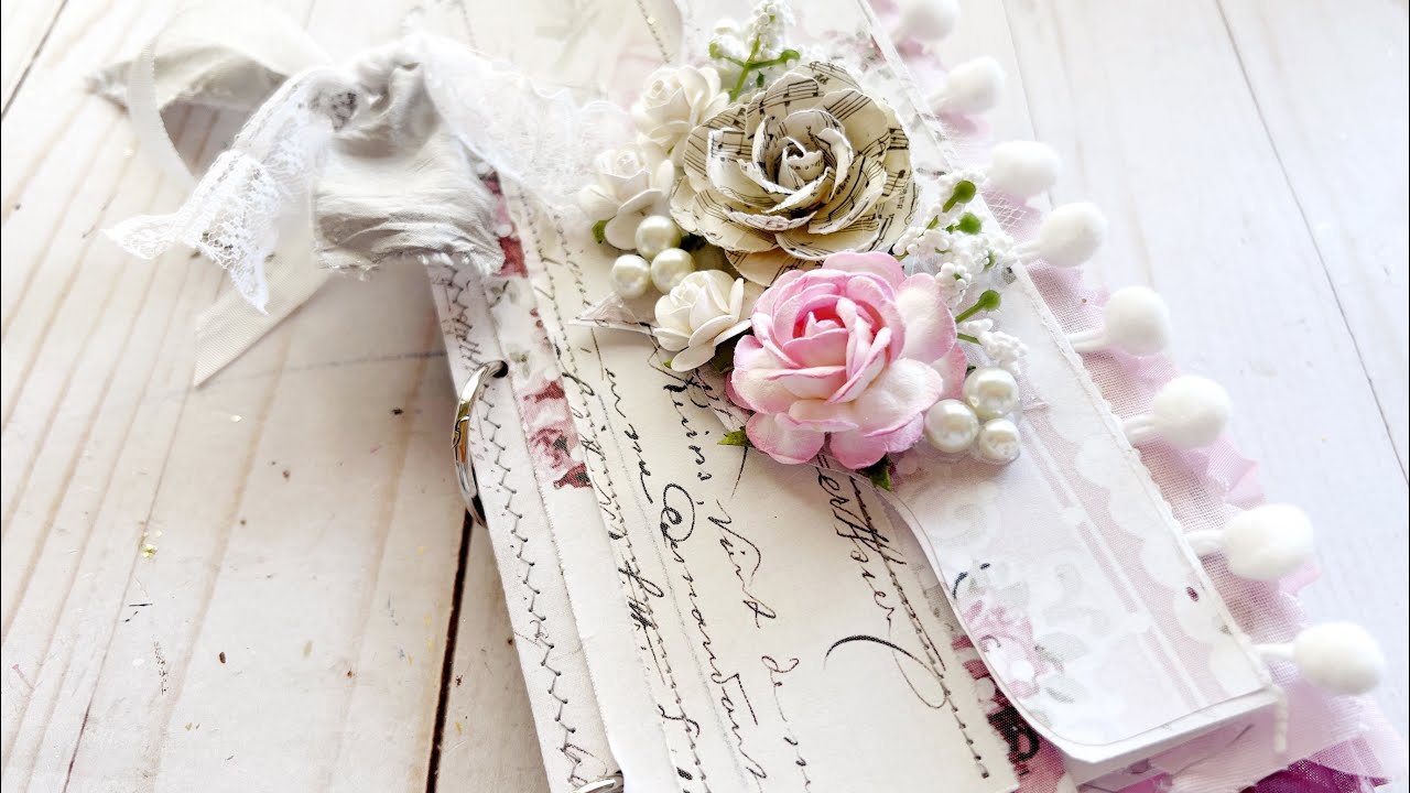 Beautiful Romantic Shabby Chic Envelope journal feat @Anaswonderland3 *SOLD* thank you!! 💕