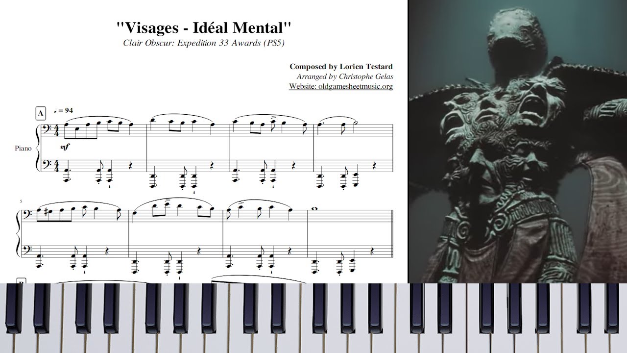 Clair Obscur: Expedition 33 Awards - Visages - Idéal Mental | Piano 🎹 (Sheet Music)