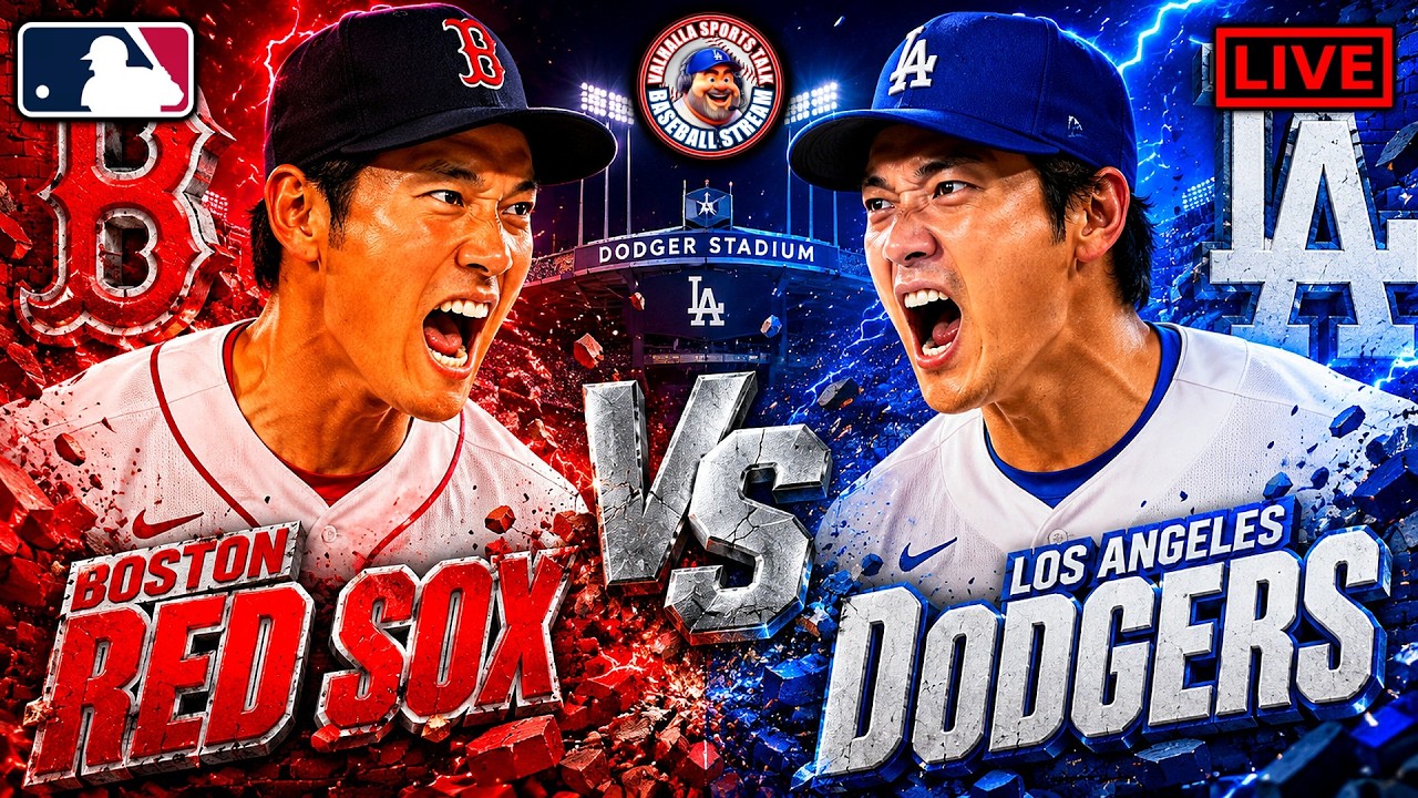 ⚾ Dodgers vs Red Sox LIVE | MLB Watch Party |Play-by-Play & Reactions