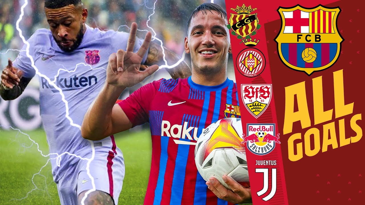 ALL FC BARCELONA'S PRE-SEASON GOALS 2021