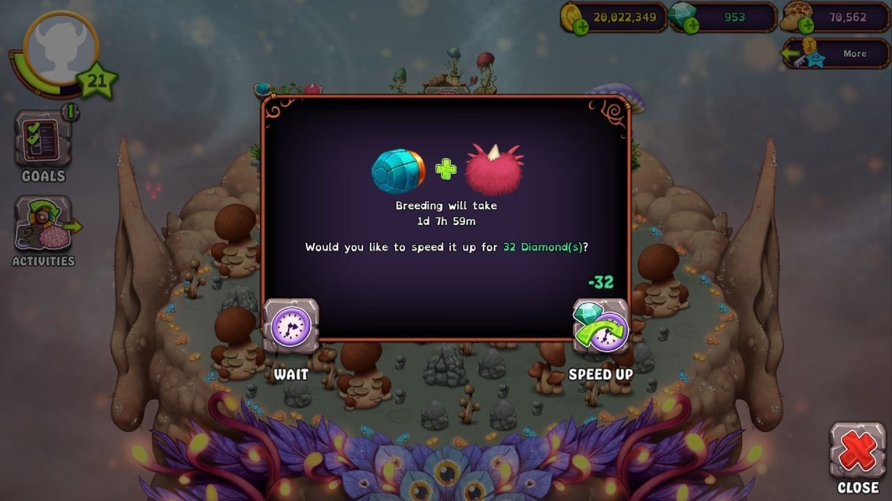 Yes! 4 element FARIE ISLAND MONSTER!