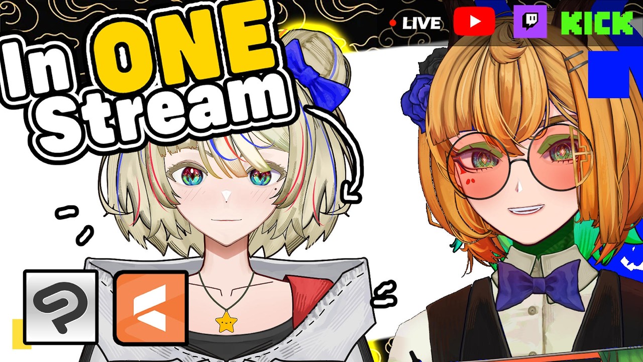 【Drawing/Live2D】Makin a Model in one Stream