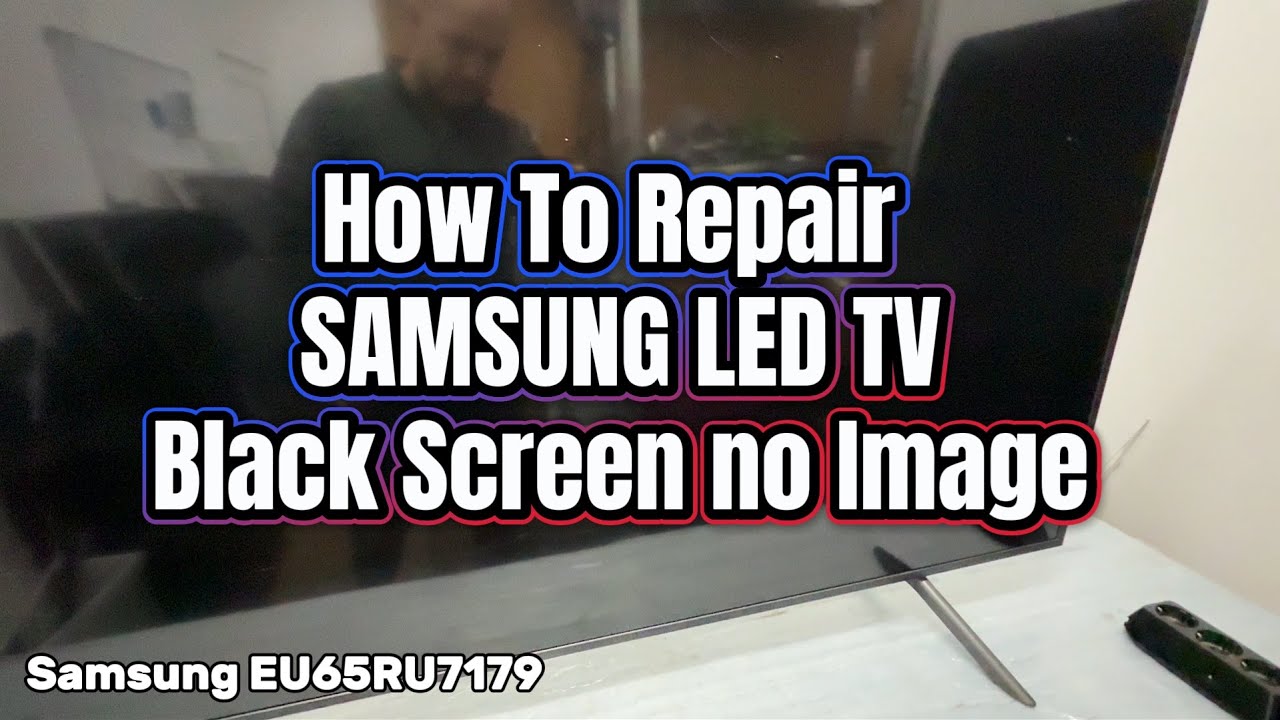 How to Repair Samsung LED TV black screen and no image .EU65RU7179 backlight replacement .